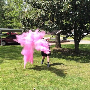 3 Gender Reveal Baseballs now with powder or powder and confetti Handmade Gender Reveal Baseball Includes a practice ball image 5