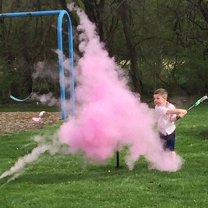 3 Gender Reveal Baseballs now with powder or powder and confetti Handmade Gender Reveal Baseball Includes a practice ball image 9