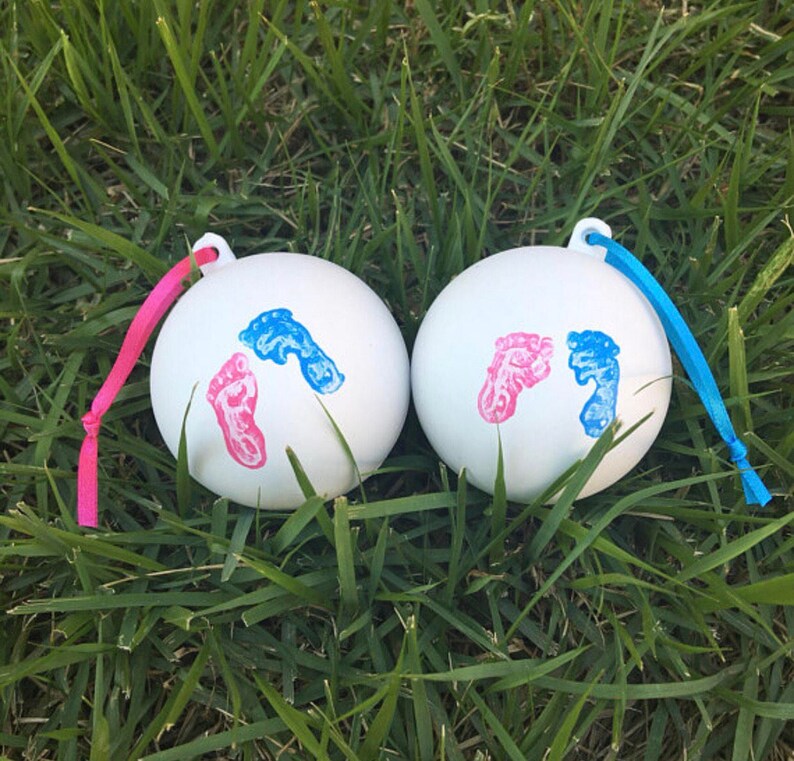 GOLF BALL Baby Feet Gender Reveal Gender Reveal Ideas Golf Etsy