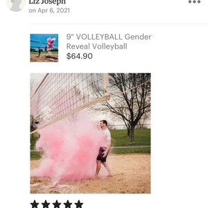 VOLLEYBALL Gender Reveal Volleyball With Powder And/or Confetti - Etsy