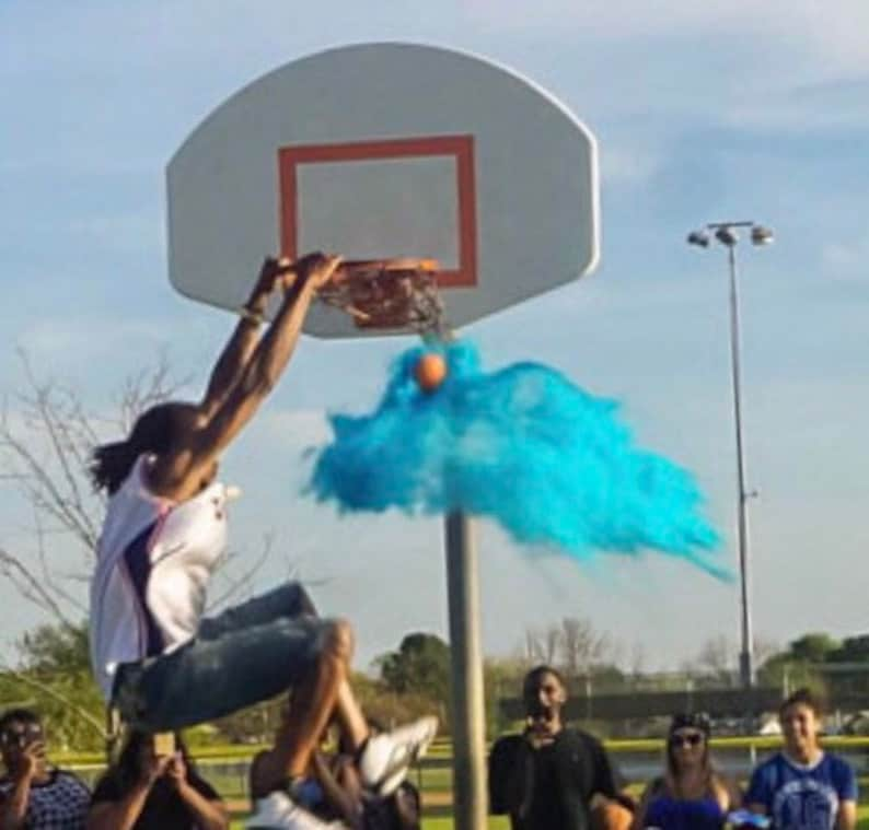 BASKETBALL Gender Reveal Basketball mit Puder und/oder Konfetti Bild 1