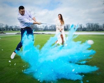 Balle de golf XXL en poudre et/ou confettis Balle de golf révélatrice de sexe – Lire la description de l'article pour les tailles.