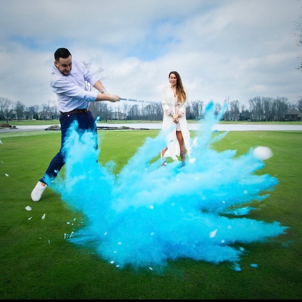 XXL Golf Ball Powder and/or Confetti Gender Reveal Golf Ball - Read Item Description For Sizes