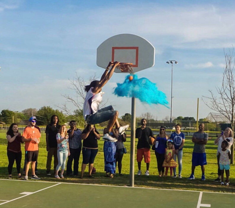 BASKETBALL Gender Reveal Basketball mit Puder und/oder Konfetti Bild 5