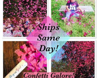 Ships same day! 12 Inch Confetti Cannon Gender Reveal Confetti Cannon Gender Reveal Cannon Fast Shipping!