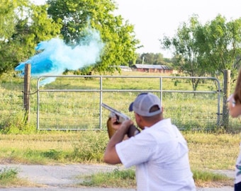 XL Hanging Shooting Target with Powder and/or Confetti Pink Blue Purple Green Yellow Red Orange White