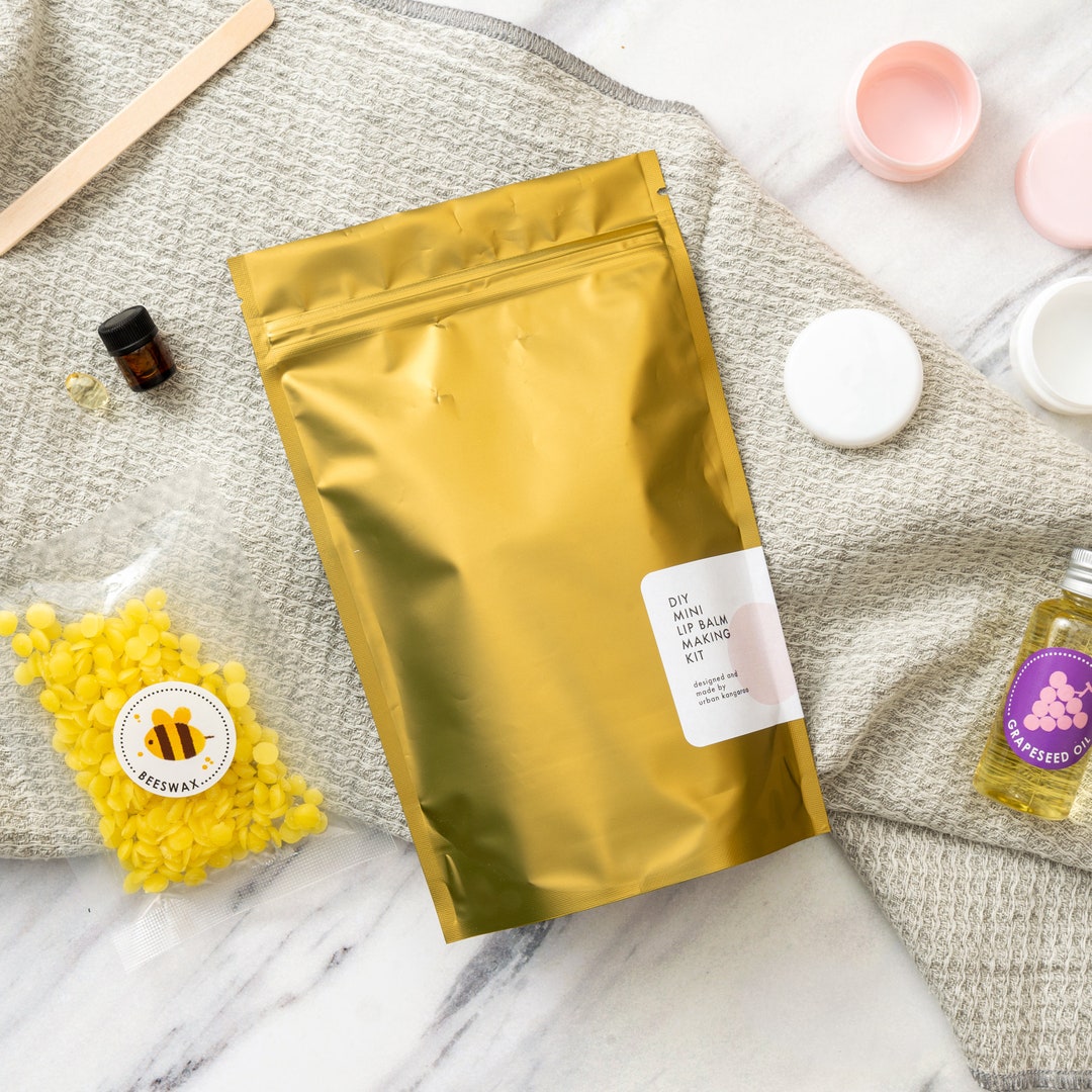 Mini Lip Balm DIY Kit Make Two All Natural Moisturizing Lip Balms With