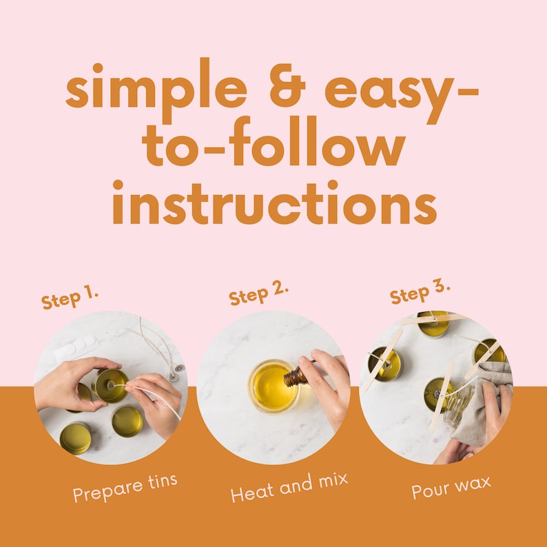 Crystal Soy Candle DIY Kit Make 4 Soy Candles With Etsy