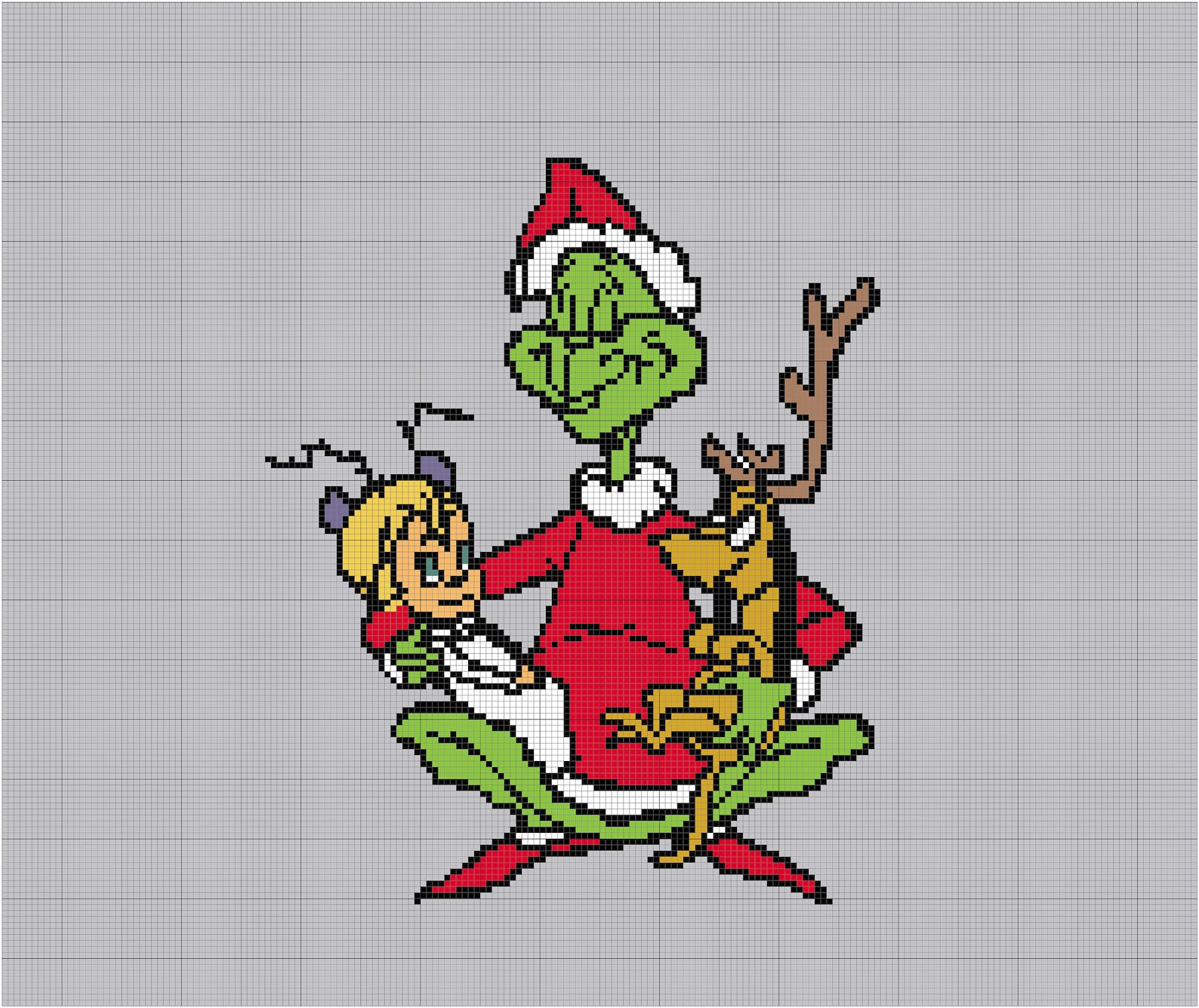 Grinch Crochet Graph Blanket pattern Etsy