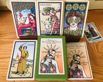 Second Edition Tarot of  Sevenfold Mysteries Tarot Deck by Robert Place, small press