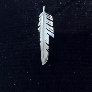 Sterling Silver Feather Brooch and Pendant