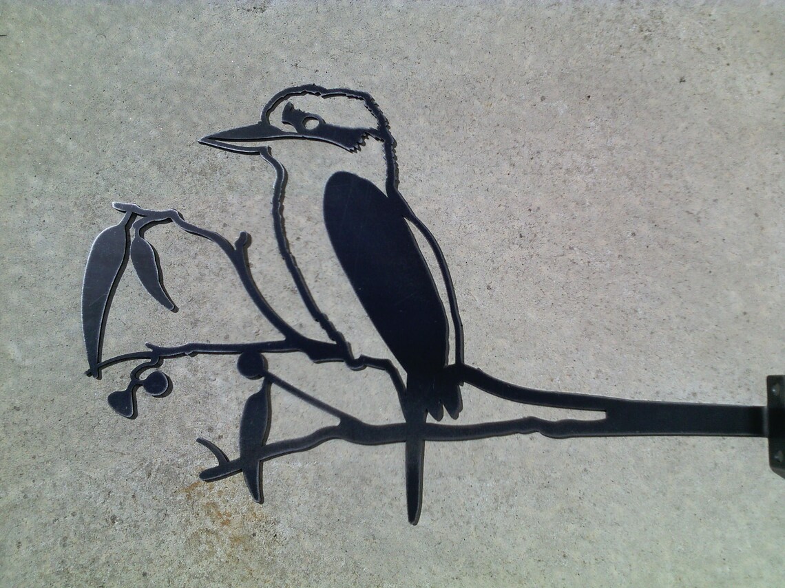 Kookaburra Metal Garden Art Ornament Sculpture Corten Bird Etsy Australia