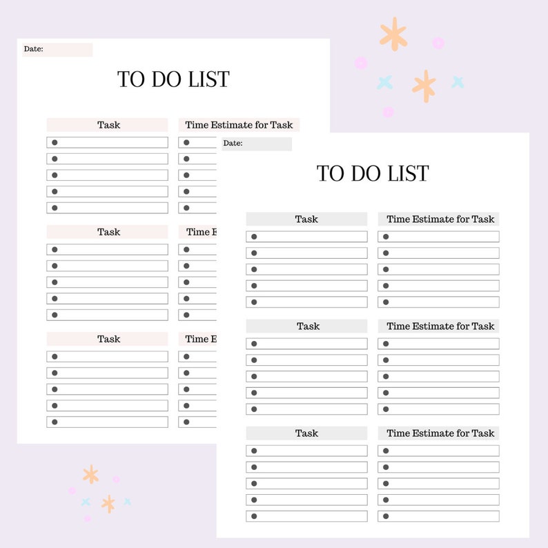 Digital Do List to Do List Printable to Do List - Etsy
