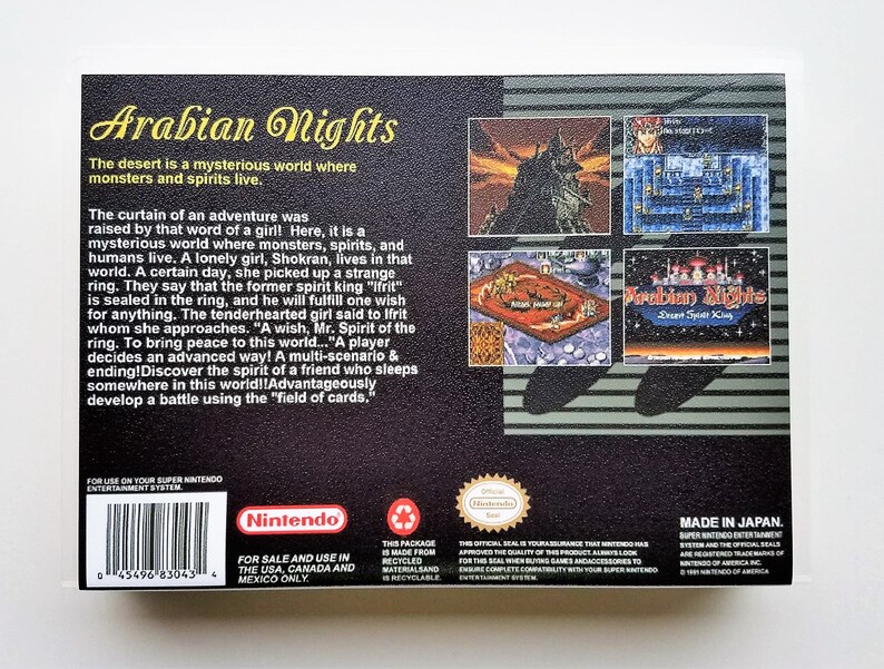 Arabian Nights Desert Spirit King Game Custom Case Snes English Translation Role Playing Game Jrpg Video Games Electronics Accessories Minyamarket Com Arabian Nights Desert Spirit King Game Custom Case Snes English Translation Role Playing Game Jrpg Video Games Electronics Accessories Minyamarket Com