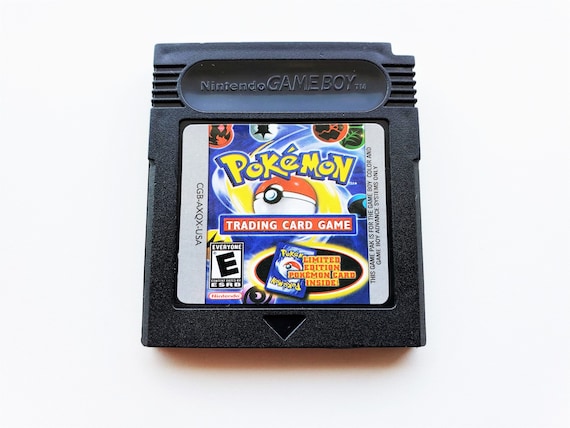 Pokemon Trading Card 1 Game Custom Case Box English Game Boy Color Gbc Gba Nintendo Reproduction Black Cartridge