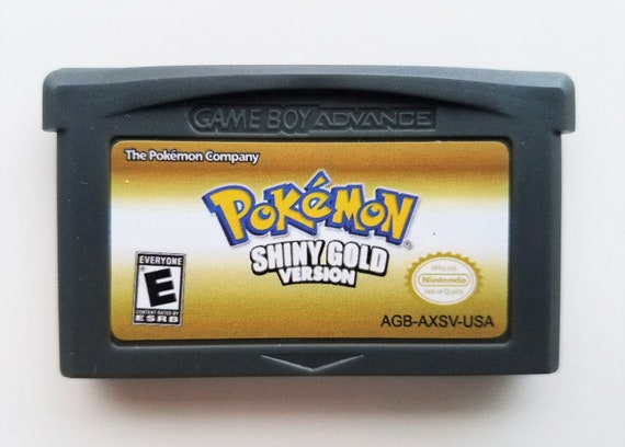 Pokemon Shiny Gold Custom Case Game Boy Advance Gba Remastered Fan Made Game Gameboy Beta