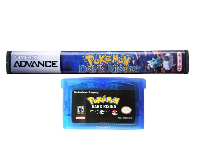 Pokemon Dark Rising ROM Hack Fan Made Game Gameboy Advance GBA Custom Case