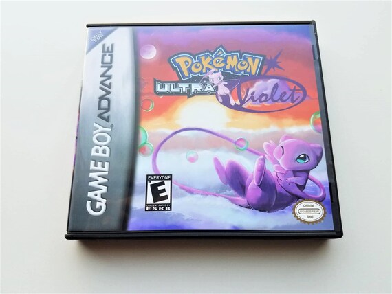 Pokemon Ultra Violet Version Gameboy Advance Gba Sp W Custom Case Us Seller English Hack