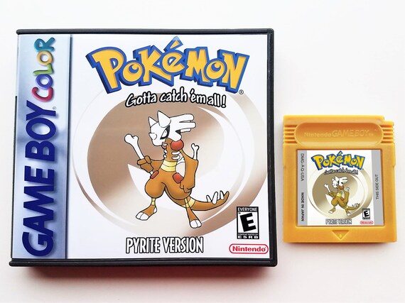 Pokemon Pyrite Gameboy Color Case Box Gbc Gba Custom Fan Made Hack Game Boy Save Works