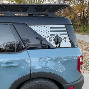 Bronco Sport rear quarter window decals One for each side image 1