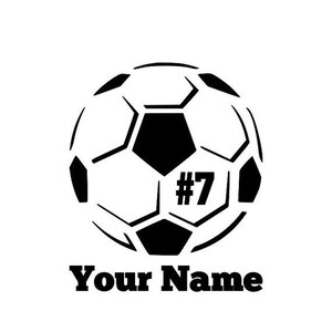 Soccer player car decal- Support your kid!