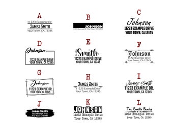Return Address Rubber Stamp!