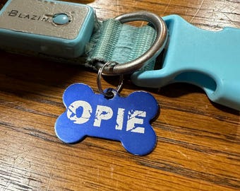 Laser Engraved Aluminum Dog Tag!