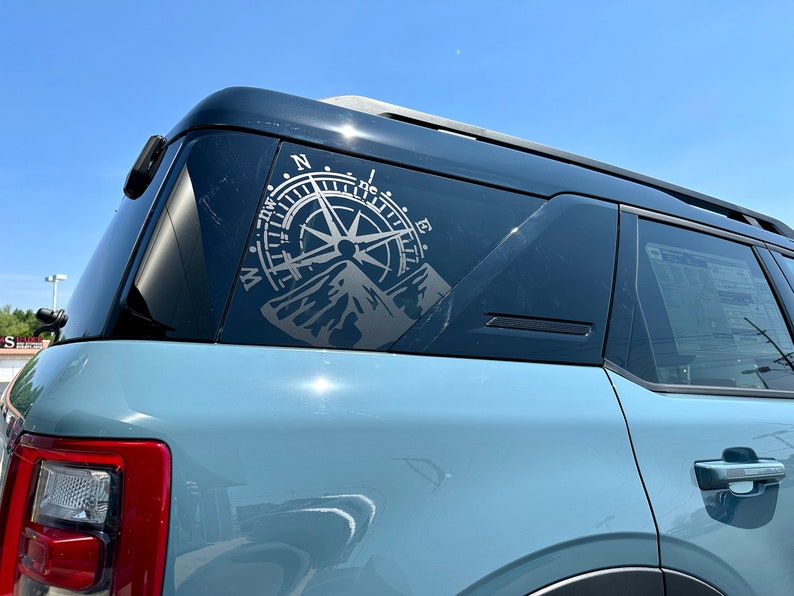 Bronco Sport rear quarter window decals One for each side image 3