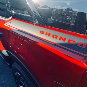 2021-2025 Bronco Sport Vinyl Decal- rear quarter panel stripes!