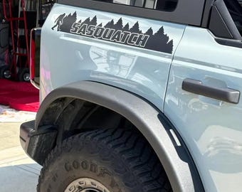2021-2027 BR0NC0 Vinyl Decal- Trees and Sasquatch! Comes as Set!