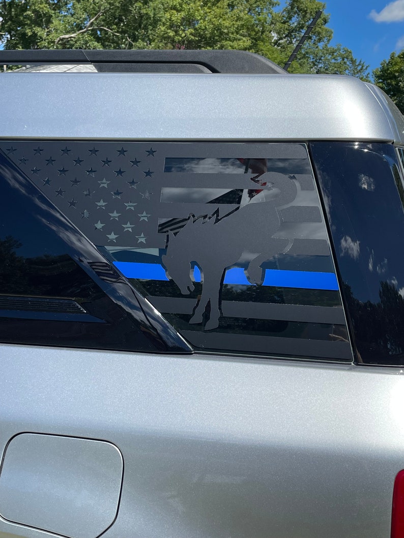Bronco Sport rear quarter window decals One for each side image 7