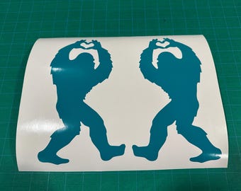 Sasquatch Decals! On Bucking horse! Walking T-Rex Option!