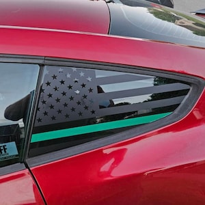 2015-2021 Mustang flag decal for the rear quarter windows!