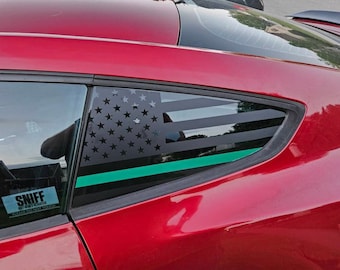 2015-2021 Mustang flag decal for the rear quarter windows!