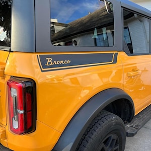 2021-2025 BR0NC0 Vinyl Decal- Rear quarter panel stripe SET!
