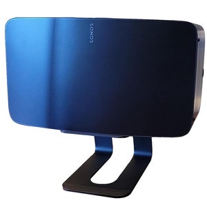 Desk or Floor Stand for Sonos Play Five - Soundrise PRO-5 Speaker Stand | One Stand - Decouples Speaker Reduces Vibrations - Made in USA