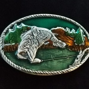 Vintage Fishing Belt Buckle #6105*Perfectly Gifted, Custom Beltbuckle, Custom-Gift-for-Friend