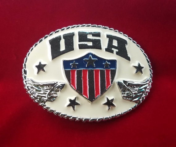 Vintage U.S.A. Belt Buckle #6216Perfectly Gifted,… - image 1