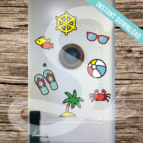 Cruise Door Decorations - DIY Printable - Perfect for Cruise Stateroom Door. Instant Download.