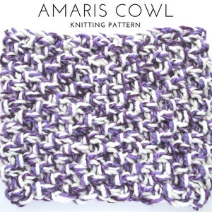 Amaris Cowl Knitting Pattern / Cowl Knitting Pattern / Super Bulky Knitting Pattern / Cowl Pattern / Knit Cowl Pattern / Bulky Knitting