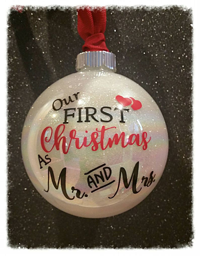 Our First Christmas As Mr And Mrs Ornament 