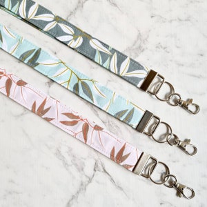 Jocelyn Proust Print Lanyard/Eucalyptus Leaves Lanyard/Lanyard/Australian Lanyard/Australian Natives/Work Lanyard/Lanyard/Eucalyptus Key fob