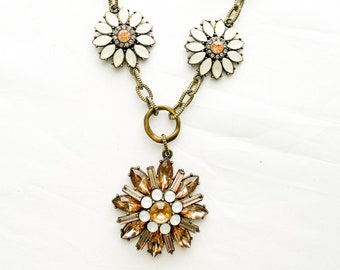 Crystal Flowers Necklace