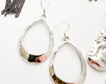 Silver Hoop Earrings