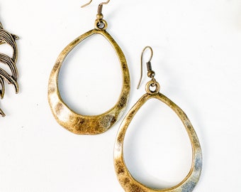 Bronze Hoop Earrings