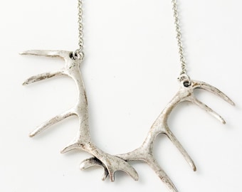 Silver Antlers | Necklace | Hand Stanped Silver from Turkey