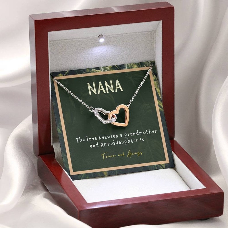 from grandaughter gift Sn22- Nana Necklace Gift for Mimi Gigi Grandma heart Jewelry Birthday Gift for nana Grandma Mother/'s Day present