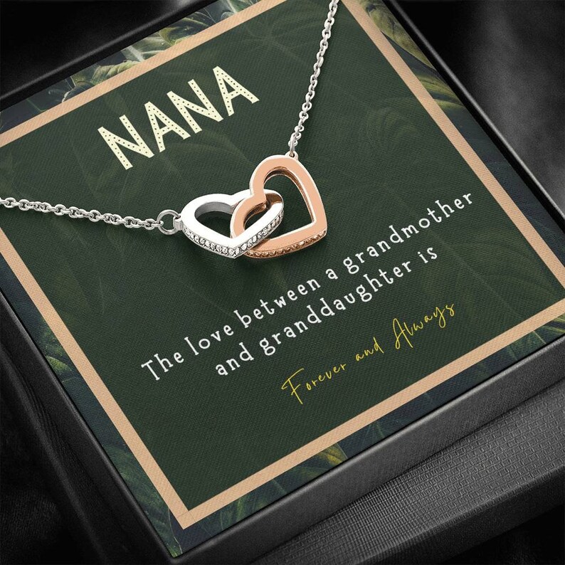 from grandaughter gift Sn22- Nana Necklace Gift for Mimi Gigi Grandma heart Jewelry Birthday Gift for nana Grandma Mother/'s Day present