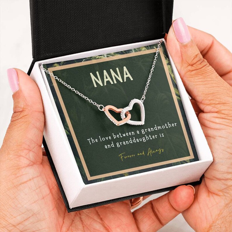 from grandaughter gift Sn22- Nana Necklace Gift for Mimi Gigi Grandma heart Jewelry Birthday Gift for nana Grandma Mother/'s Day present