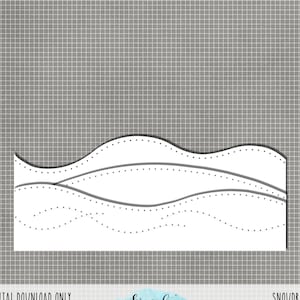 Snowdrifts Border Cut&Stitch File: 12x12 - .studio3 .svg .png